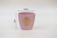 Pink Ornamental Terracotta Pot - Image 4