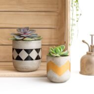 Table Top Pots Black & Golden - Image 2