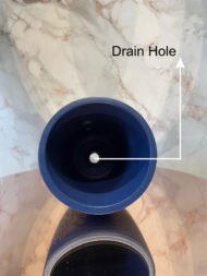 Royal Blue Ornamental Terracotta Pot - Image 3