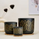 Zen Black Terracotta Plant Pots